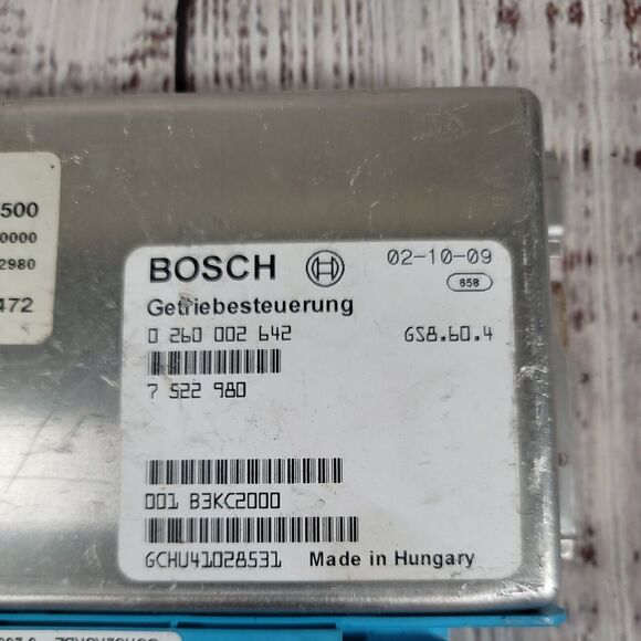 02-05 BMW 325i E46 M56 TRANSMISSION CONTROL MODULE UNIT TCU TCM 7526472 - Picture 3 of 5